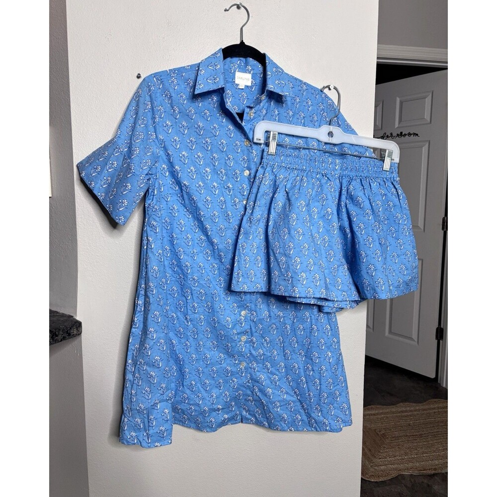 Darling Loungewear The Georgia Set - Morning Glory Women’s XS Floral Set
